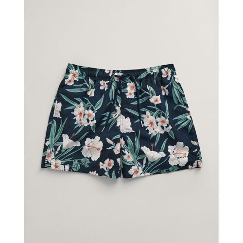 Textil Homem Shorts / Bermudas Gant Calções de Banho Oleander Print Marinho