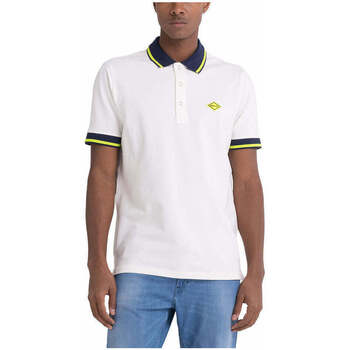 Textil Homem T-shirts e Pólos Replay M3685C00021868-801-1-1 Branco