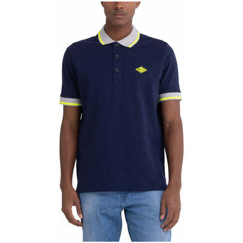Textil Homem T-shirts e Pólos Replay M3685C00021868-880-16-1 Azul