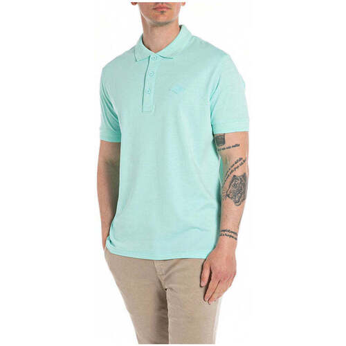 Textil Homem T-shirts e Pólos Replay M654800023070-584-3-1 Azul