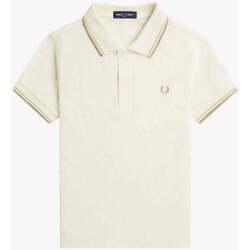 Textil Rapaz T-shirts e Pólos Fred Perry Kids SY3660-V17-18-21 Branco