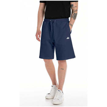 Textil Homem Shorts / Bermudas Replay M997900023650P-271-3-1 Azul