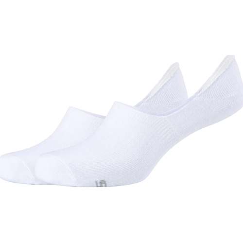 Acessórios soquete Skechers 2PPK Basic Footies Socks Branco