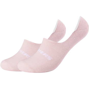 Acessórios Mulher soquete Skechers 2PPK Mesh Ventilation Footies Socks Rosa