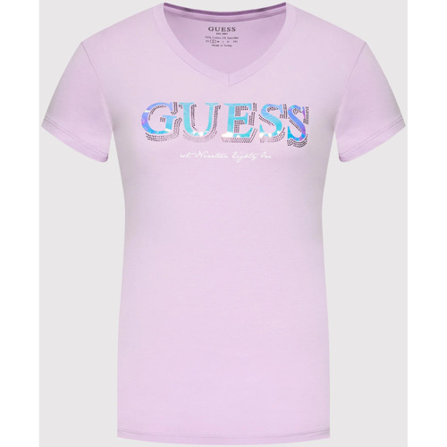 Textil Mulher T-shirts e Pólos Guess W2GI05 J1300 Violeta