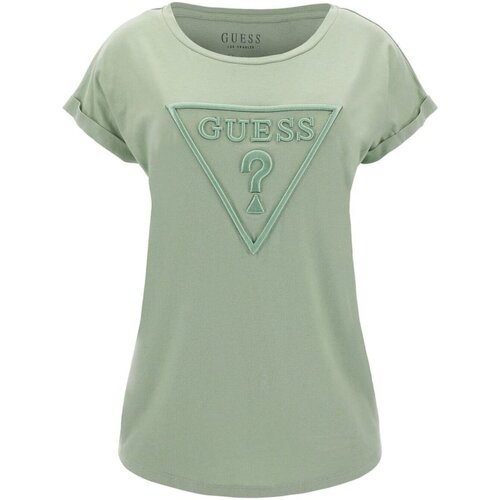 Textil Mulher T-shirts e Pólos Guess Q3GI00 KBSU0 Verde