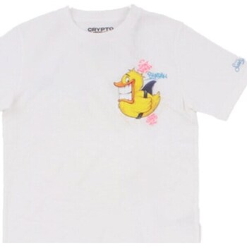 Textil Rapaz TEEN t-shirt med flerfärgad logotyp Mc2 Saint Barth TSH0001 02736F Branco