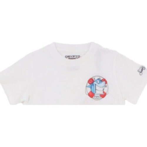 Textil Rapaz TEEN t-shirt med flerfärgad logotyp Mc2 Saint Barth TSH0001 03060F Branco