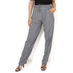 Textil Mulher Calças La Modeuse 71613_P168390 Cinza
