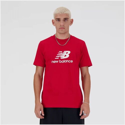 Textil Homem T-shirts e Pólos New Balance MT41502-TRE RED Vermelho