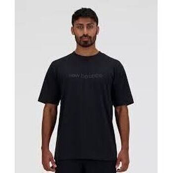 Textil Homem T-shirts e Pólos New Balance MT41559-BK Preto