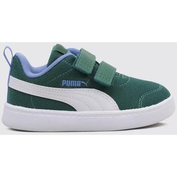 Sapatos Rapaz Sapatilhas Puma flannel COURTFLEX V2 MESH  PS Verde