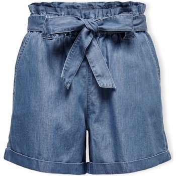Textil Mulher Shorts / Bermudas Only O meu cesto - Medium Blue Denim Azul