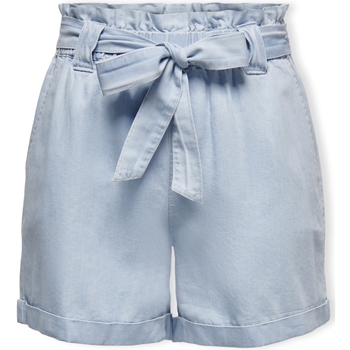 Textil Mulher Shorts / Bermudas Only O meu cesto - Light Blue Denim Azul