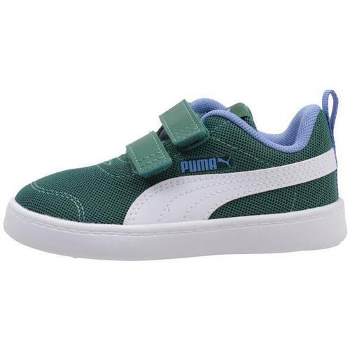 Sapatos Rapaz Sapatilhas Shirt Puma COURTFLEX V2 MESH  PS Verde