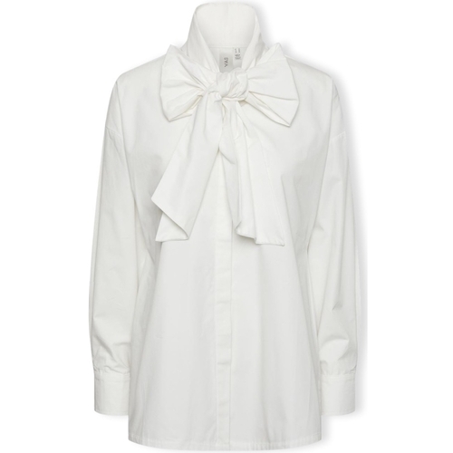 Textil Mulher Tops / Blusas Y.a.s YAS Camisa Sigga L/S - Star White Branco