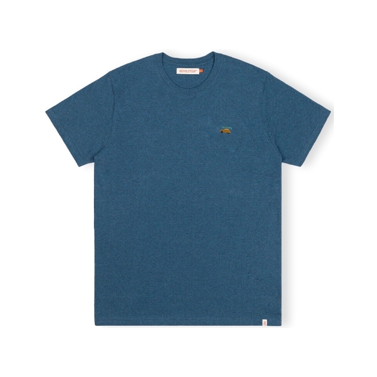 Textil Homem T-shirts e Pólos Revolution T-Shirt Regular 1284 2CV - Dustblue Azul