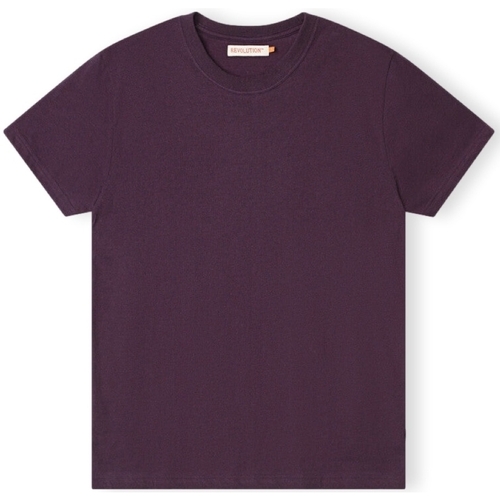 Textil Homem T-shirts e Pólos Revolution T-Shirt Regular 1051 - Purple Melange Violeta