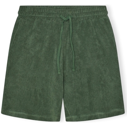 Textil Homem Shorts / Bermudas Revolution T-shirt Stampata Rodney In Jersey Di Cotone - Dustgreen Verde