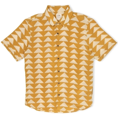 Textil Homem Camisas mangas comprida Otherwise Camisa Tristan - Mustard Amarelo