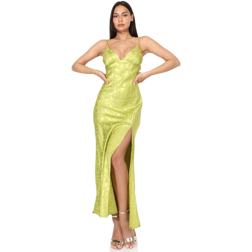 Textil Mulher Vestidos compridos La Modeuse 71721_P168557 Verde