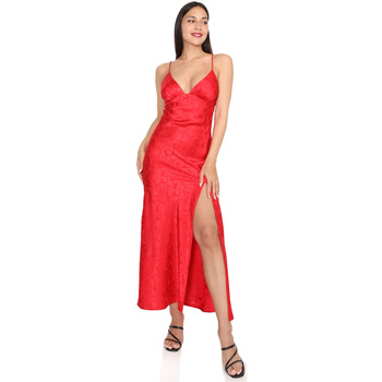 Textil Mulher Vestidos compridos La Modeuse 71722_P168559 Vermelho