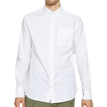 Textil Homem Camisas mangas comprida Jack & Jones  Branco