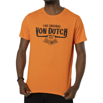 Textil Homem T-Shirt mangas curtas Von Dutch  Laranja