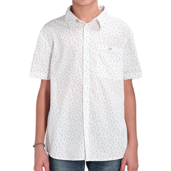 Textil Rapaz Camisas mangas HOODEDs Teddy Smith  Branco