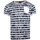 Textil Homem T-shirts grosgrain e Pólos Mosley Mixed-Media T-shirt Weißo  Azul