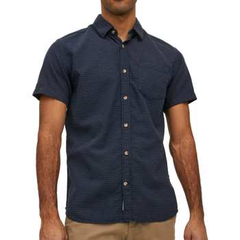 Textil Homem Camisas mangas curtas Jack & Jones  Azul