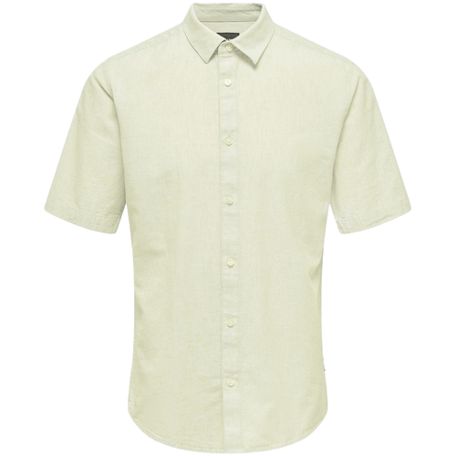 Textil Homem Camisas mangas curtas Primavera / Verão   Cinza