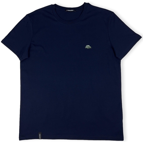 Textil Homem T-shirts e Pólos Organic Monkey T-Shirt Summer Wheels - Navy Azul