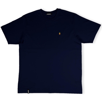Textil Homem T-shirts e Pólos Organic Monkey T-Shirt Fine Apple - Navy Azul