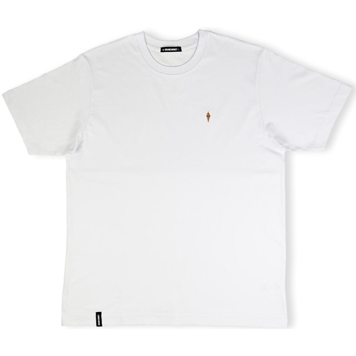 Textil Homem T-shirts e Pólos Organic Monkey T-Shirt Ice Cream - White Branco
