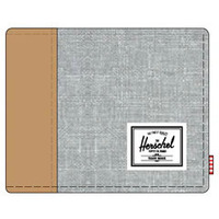 Malas Carteira Herschel Hank Wallet Light Grey Crosshatch/Natural Cinza