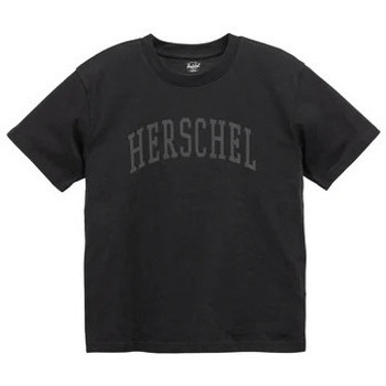 Textil T-Shirt mangas curtas Herschel Faculty Tee Women's Black/Black Beauty Preto