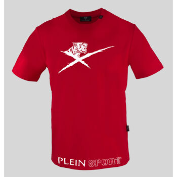 Textil Homem T-Shirt mangas curtas Philipp Plein Sport - tips413 Vermelho
