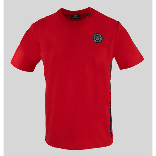 Textil Homem T-Shirt mangas curtas Capas de Almofada - tips401 Vermelho