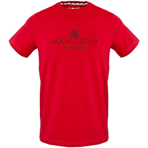Textil Homem T-Shirt mangas curtas Aquascutum - tsia126 Vermelho