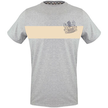 Textil Homem T-Shirt mangas curtas Aquascutum tsia103 94 grey Cinza