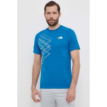 Textil Homem T-shirts e Pólos Ghyè_ Bnhgg Ss Croppedn NF0A87JKXIJ1 Azul