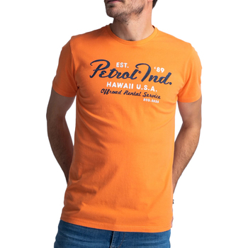 TeBlend Homem T-shirts e Pólos Petrol Industries  Laranja