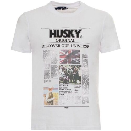 Textil Homem T-Shirt mangas curtas Husky - hs23beutc35co196-tyler Branco