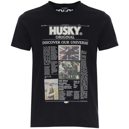 Textil Homem T-Shirt mangas curtas Husky - hs23beutc35co196-tyler Preto