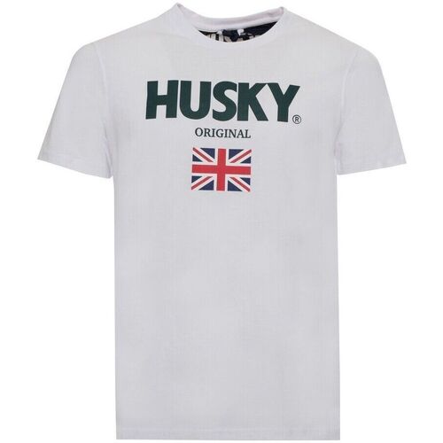 Textil Homem T-Shirt mangas curtas Husky - hs23beutc35co177-john Branco