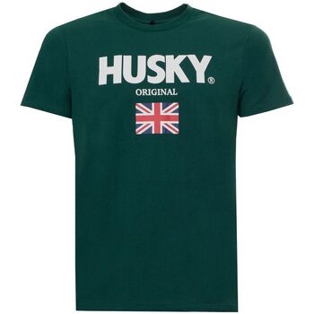 Textil Homem T-Shirt mangas curtas Husky - hs23beutc35co177-john Verde