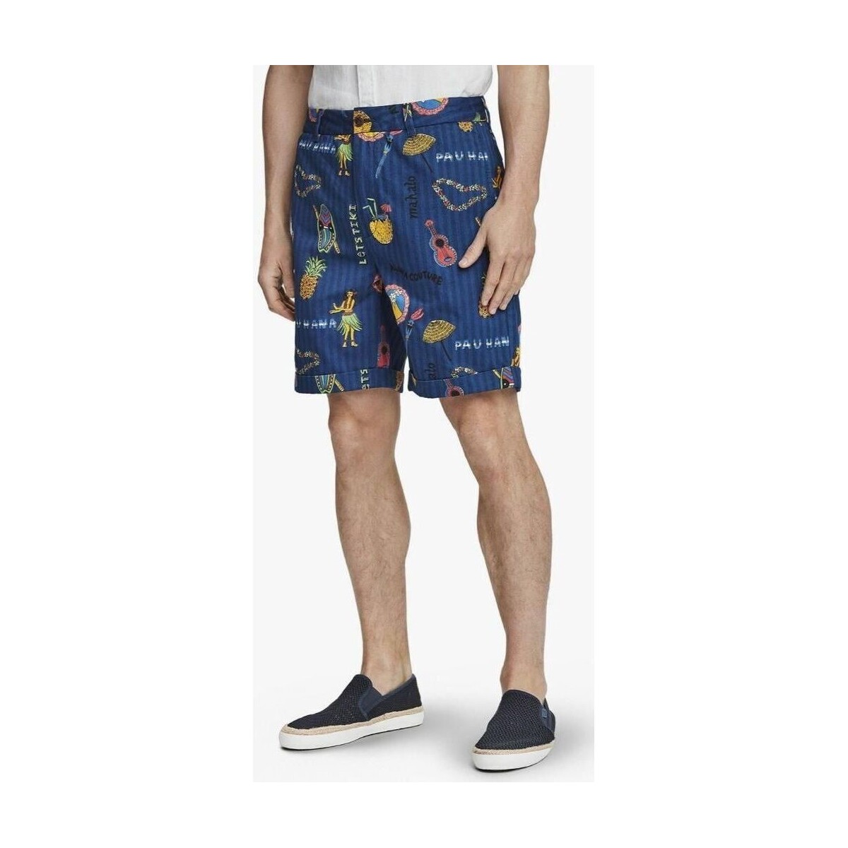 Textil Homem Shorts / Bermudas Scotch & Soda - 155089 Azul