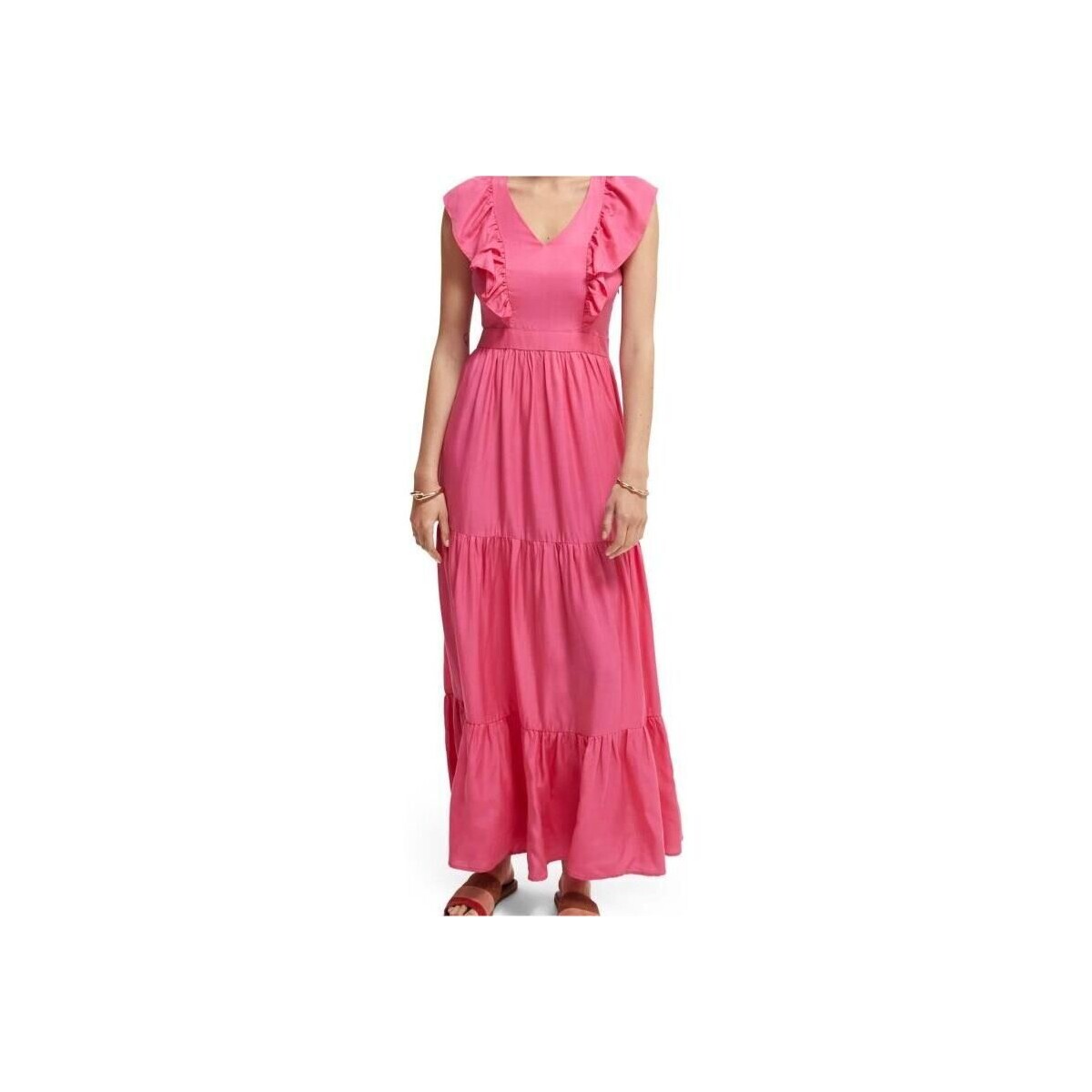 Textil Mulher Vestidos Scotch & Soda - 166650 Rosa