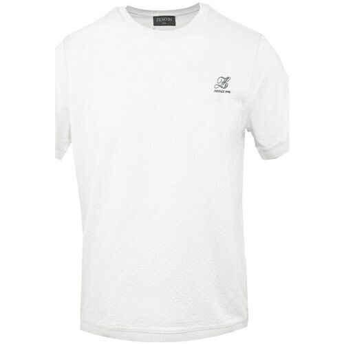 Textil Homem TEEN logo crew-neck T-shirt Bianco Ferrari & Zenobi - tshmz Branco